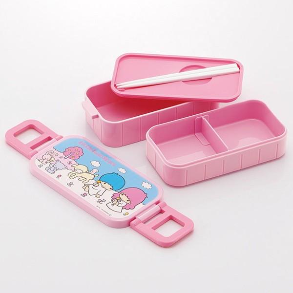 sanrio（サンリオ） お弁当箱 リトルツインスターズ 2段 600ml 箸付き