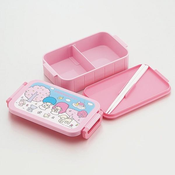 sanrio（サンリオ） お弁当箱 1段 リトルツインスターズ 520ml 箸付き