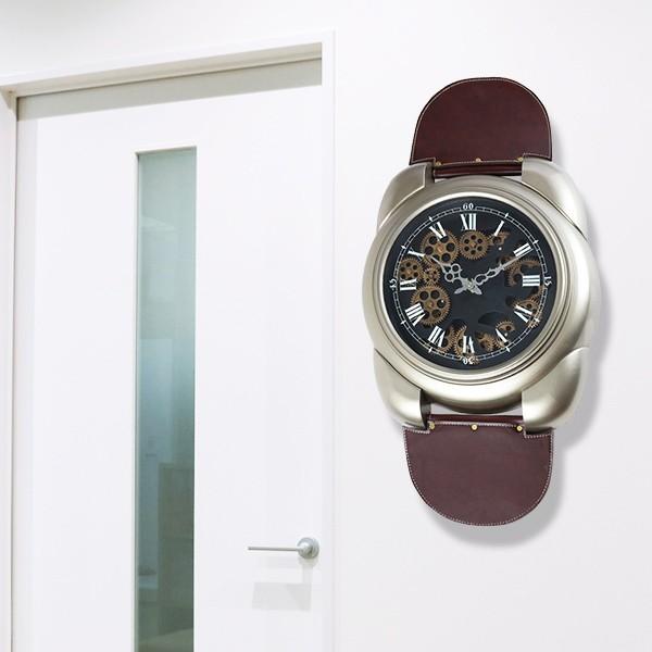 掛け時計 ギアクロック Gear Clock 幅45cm 腕時計デザイン （ 壁掛け
