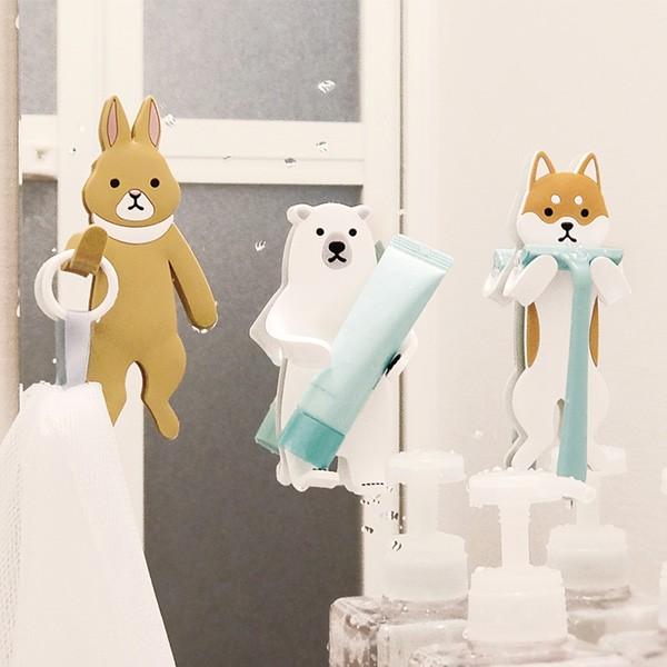 フック 吸着 スティッキーフレンズ アニマル かわいい はがせる 吸着式フック 小物掛け 吊り下げ 曲げられる 引っ掛け 冷蔵庫横 動物 インテリアパレットヤフー店 通販 Yahoo ショッピング
