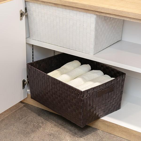 収納 バスケット PEバスケット SF-987 約 幅50×奥行36×高さ25cm