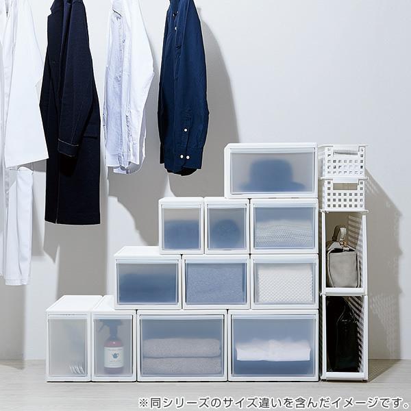 収納ケース スリム M プラスチック 引き出し 収納 日本製 同色2個セット ホワイト 収納ボックス ケース ボックス 幅17 奥行47 高さ22 set インテリアパレットヤフー店 通販 Yahoo ショッピング