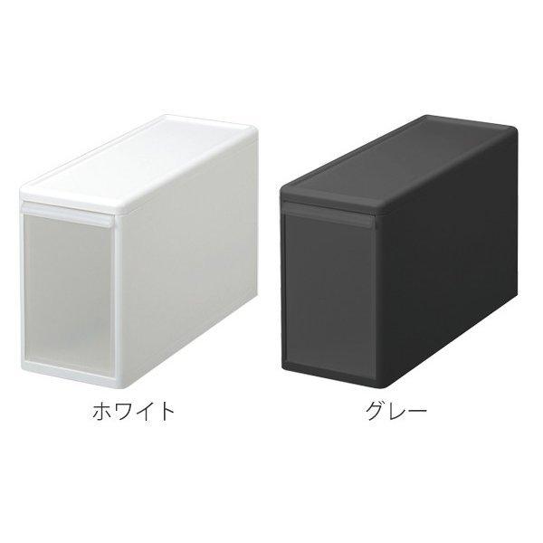 収納ケース スリム L プラスチック 引き出し 収納 日本製 同色2個セット ホワイト 収納ボックス ケース ボックス 幅17 奥行47 高さ28 set インテリアパレットヤフー店 通販 Yahoo ショッピング