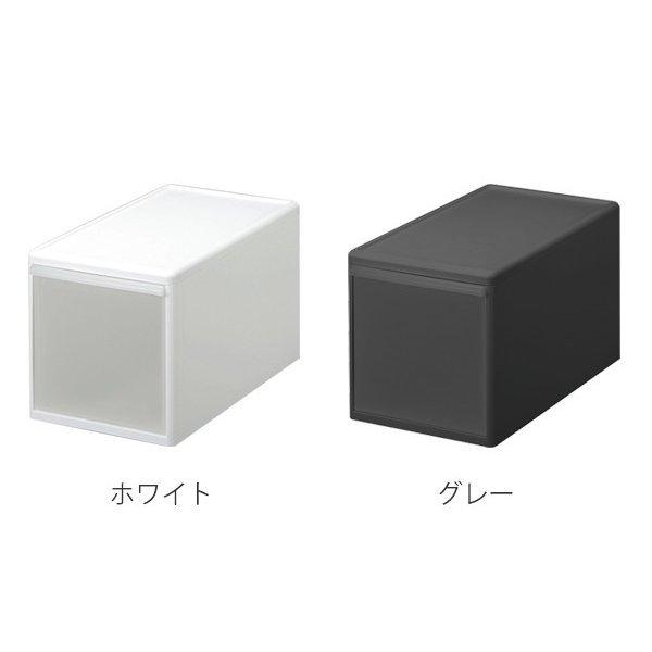 収納ケース ミディ L プラスチック 引き出し 収納 日本製 同色4個セット ホワイト 収納ボックス ケース ボックス 幅26 奥行47 高さ28 set2 インテリアパレットヤフー店 通販 Yahoo ショッピング