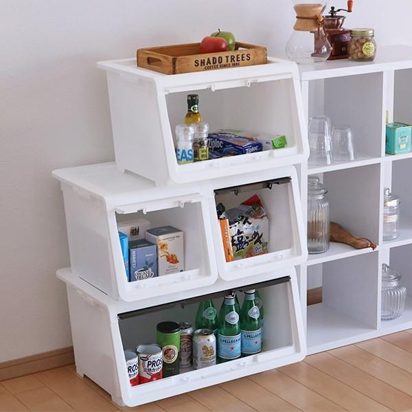 収納ケース フタ付き ロッキンポッド L 収納ボックス 前開き フラップボックス 日本製 収納 フタ 付き ふた ケース フラップ ボックス 衣装 ケース インテリアパレットヤフー店 通販 Yahoo ショッピング