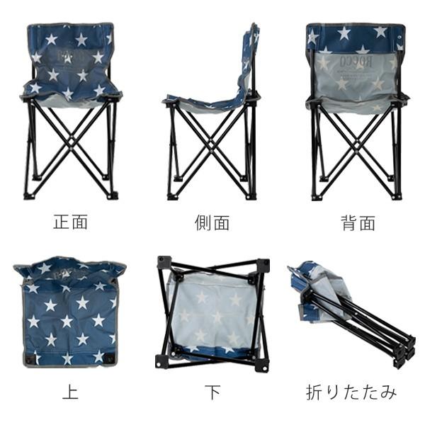 折りたたみアウトドアチェア　星条旗　アメリカ 2脚セット ROCCO（ロッコ） イス 折りたたみ 2脚セット アウトドア 折りたたみ