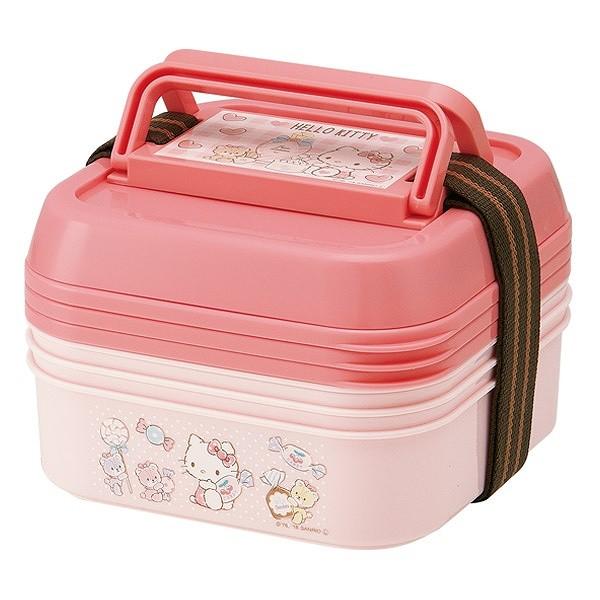 sanrio（サンリオ） お弁当箱 3段 取り皿付き ハローキティ ランチ