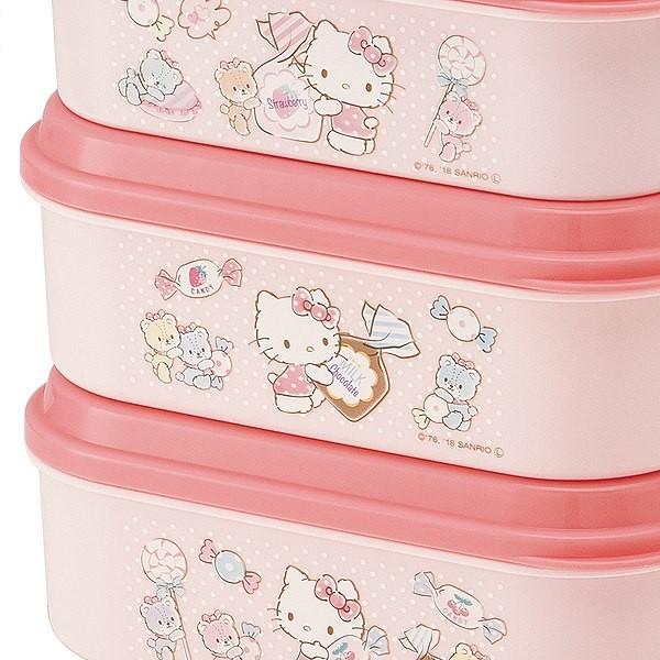 sanrio（サンリオ） お弁当箱 3段 取り皿付き ハローキティ ランチ