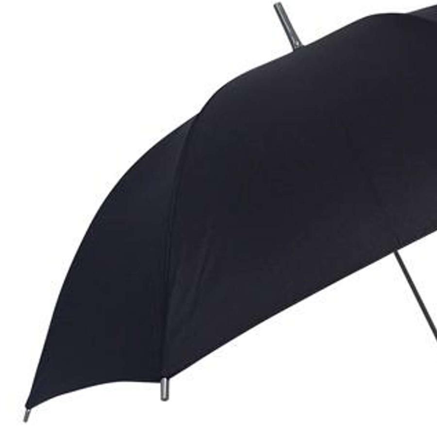 長傘 60cm 紳士傘 ジャンプ傘 ブラック （ 雨傘 アンブレラ