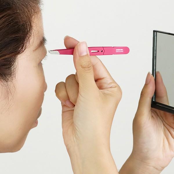 毛抜き 驚きの毛抜き 先斜めタイプ 日本製 毛ぬき ピンセット 眉毛抜き インテリアパレットヤフー店 通販 Yahoo ショッピング