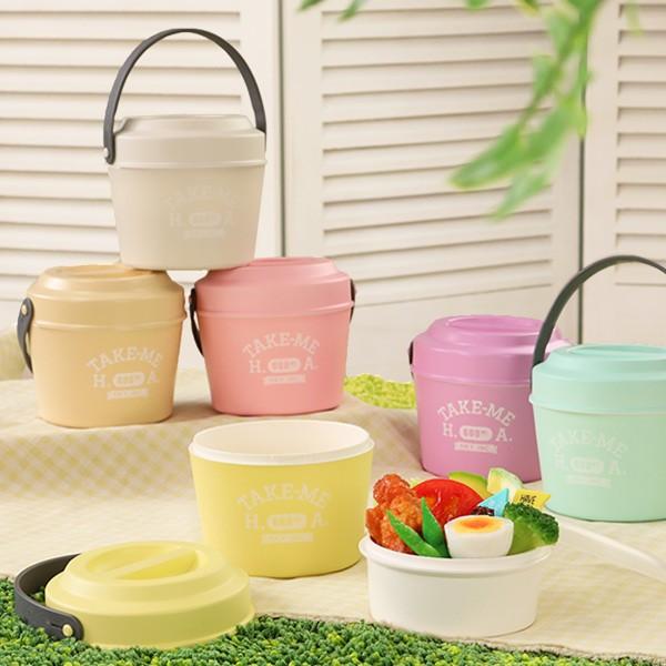 お弁当箱 2段 バケツ型 600ml テイクミー 丼 （ 弁当箱 バンド付