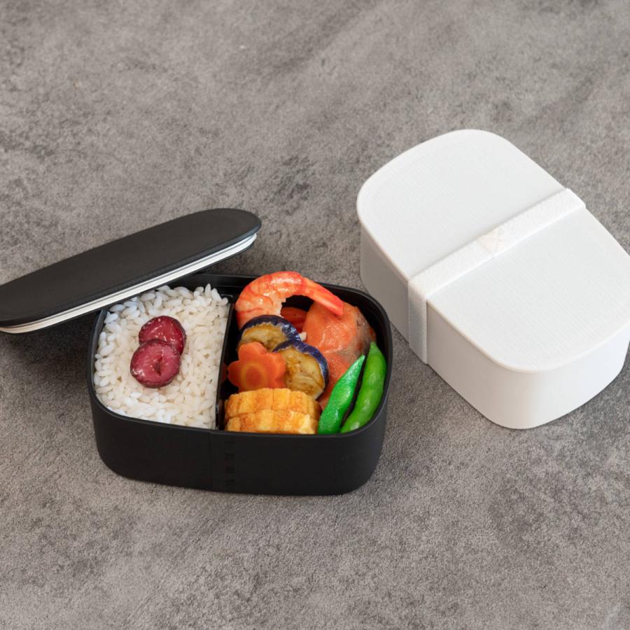 HAKOYA お弁当箱 1段 曲げわっぱ レンジ対応 700ml モノトーン曲げ