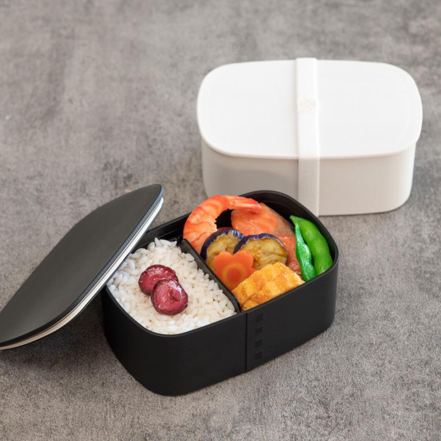 HAKOYA お弁当箱 1段 曲げわっぱ レンジ対応 700ml モノトーン曲げ