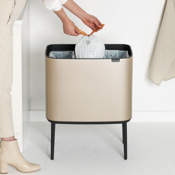 brabantia（ブラバンシア） ゴミ箱 3×11L Boタッチビン （ ごみ箱
