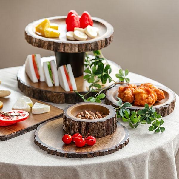 プレート 22cm Konoka 木製 アカシア 食器 皿 （ アカシアプレート 木