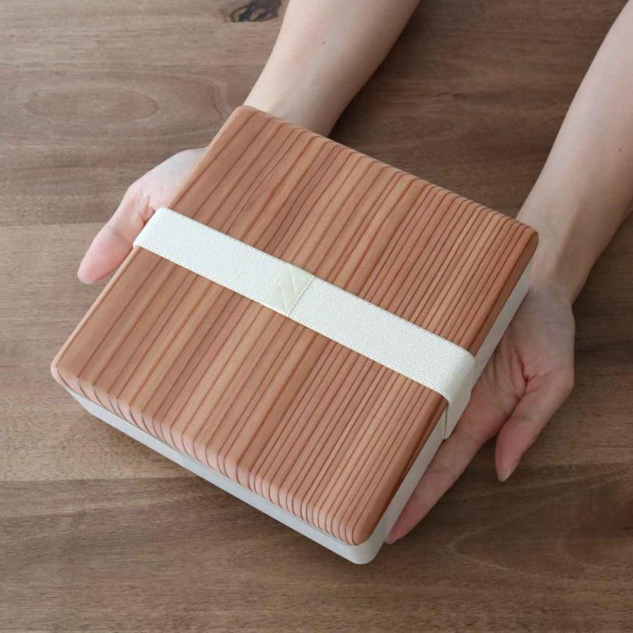 三好製作所 弁当箱 1段 1100ml 木蓋 松花堂 （ 重箱 お弁当箱 ランチ