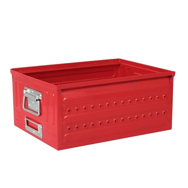 廃盤品 DULTON COLLECTION BOX 赤 RED 大小セット売り ダルトン DULTON 収納ボックス 16リットル D.M.S ガレージ 持ち手付き