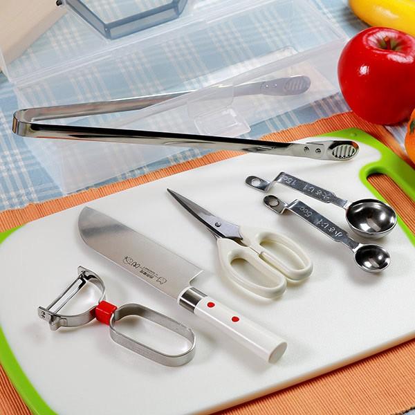 子供用キッチン用品 5点セット 台所育児 スターター （ 包丁 ピーラー 