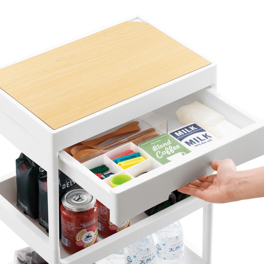 四段式のスタイリッシュで実用的な収納カート ラック ワゴン 【公式通販】