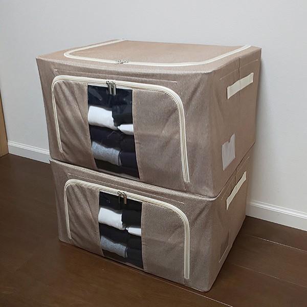 収納ボックス 布 マルチ 窓付き 前開き 衣類収納 同色2個セット 収納ケース 衣類 洋服 収納 押入れ収納 クローゼット 収納 衣装ケース 布製 おしゃれ set インテリアパレットヤフー店 通販 Yahoo ショッピング