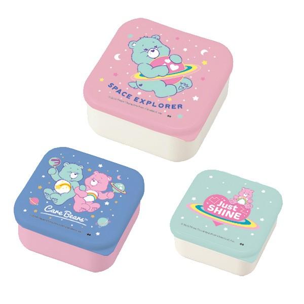 お弁当箱 保存容器 3個入 ケアベア シールランチボックス キャラクター