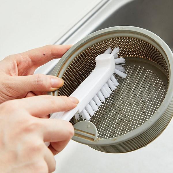 排水溝ブラシ 排水溝掃除ブラシ 排水口 ブラシ 三角コーナー ストレーナー インテリアパレットヤフー店 通販 Yahoo ショッピング