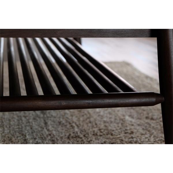 ローテーブル 引出し付 アルダー材 北欧風 ELAN 約幅101cm （ テーブル