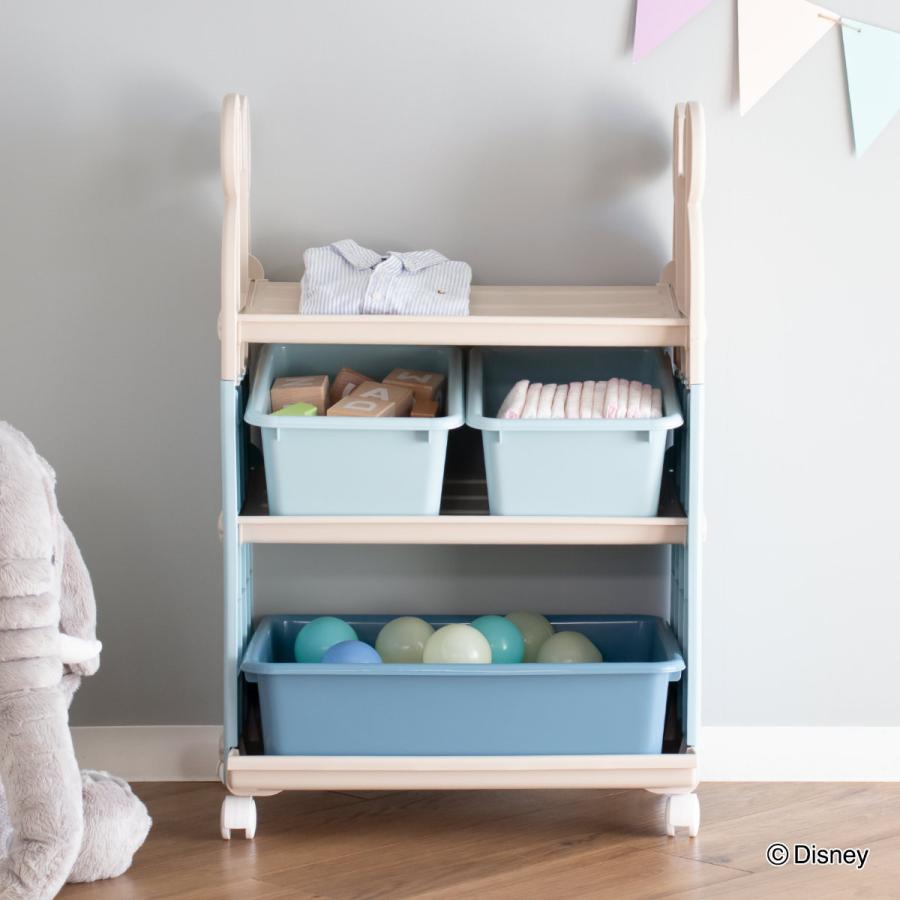 ミッキーマウス 棚 ラック 小物収納 Disney（ディズニー） おもちゃ 収納ラック 3段 ミッキーマウス トイ