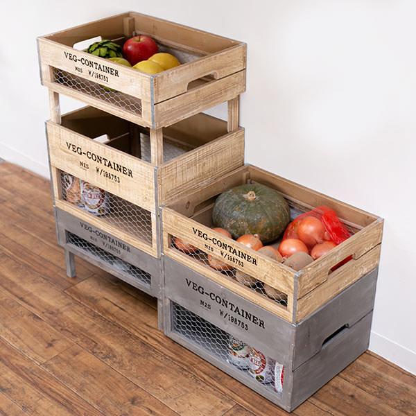 楽天市場】木製野菜ボックスの通販 アスパラガス 市場 野菜 小物入れ