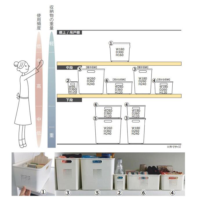 キッチン収納ケース シューノ L 幅26cm 奥行36cm 高さ24cm （ キッチン収納 キッチン収納ボックス パントリー収納 収納ボックス 収納ケース 整理ケース ）｜interior-palette｜07