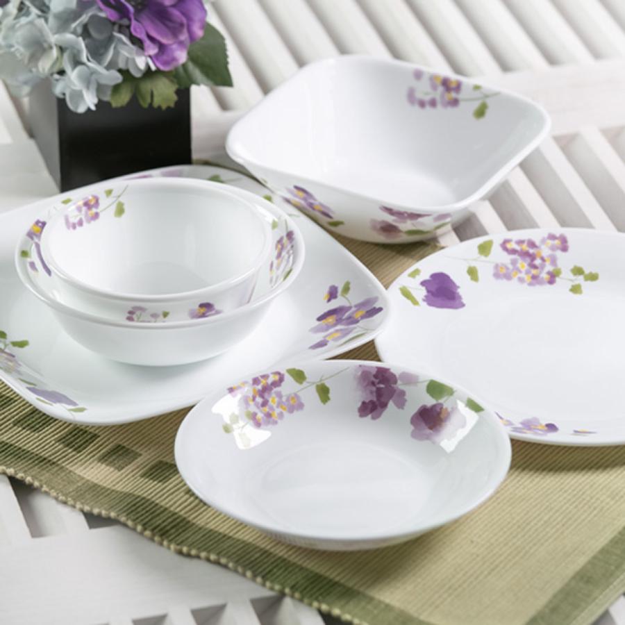 ランチプレート 21.5cm コレール CORELLE バイオレットミスト 5枚セット （ 食洗機対応 電子レンジ対応 オーブン対応 耐熱 仕切り皿 ランチ皿 白 お皿 ）｜interior-palette｜07