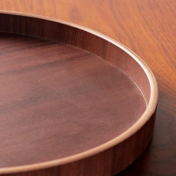 お盆 21cm トレー 丸盆 天然木 お膳 皿 食器 （ 木製 トレイ 丸型 一人