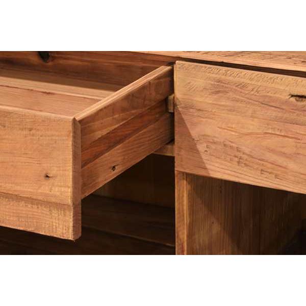 テレビ台 ローボード 幅210cm 古材 天然木 レトロ調 （ テレビボード