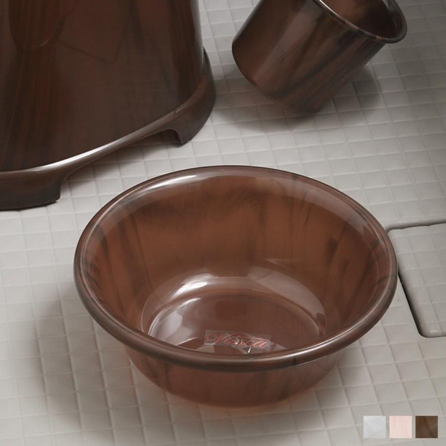 インテリアパレット店湯桶 バスカ 日本製 湯おけ 洗面器 大理石 風呂おけ マーブル おけ 手おけ 手桶 ウォッシュボール 贈答品