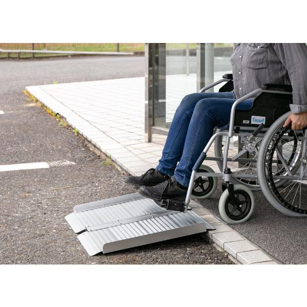 スロープ 車椅子用 幅72.5cm 軽量 折りたたみ アルミ製 （ 段差 アルミ