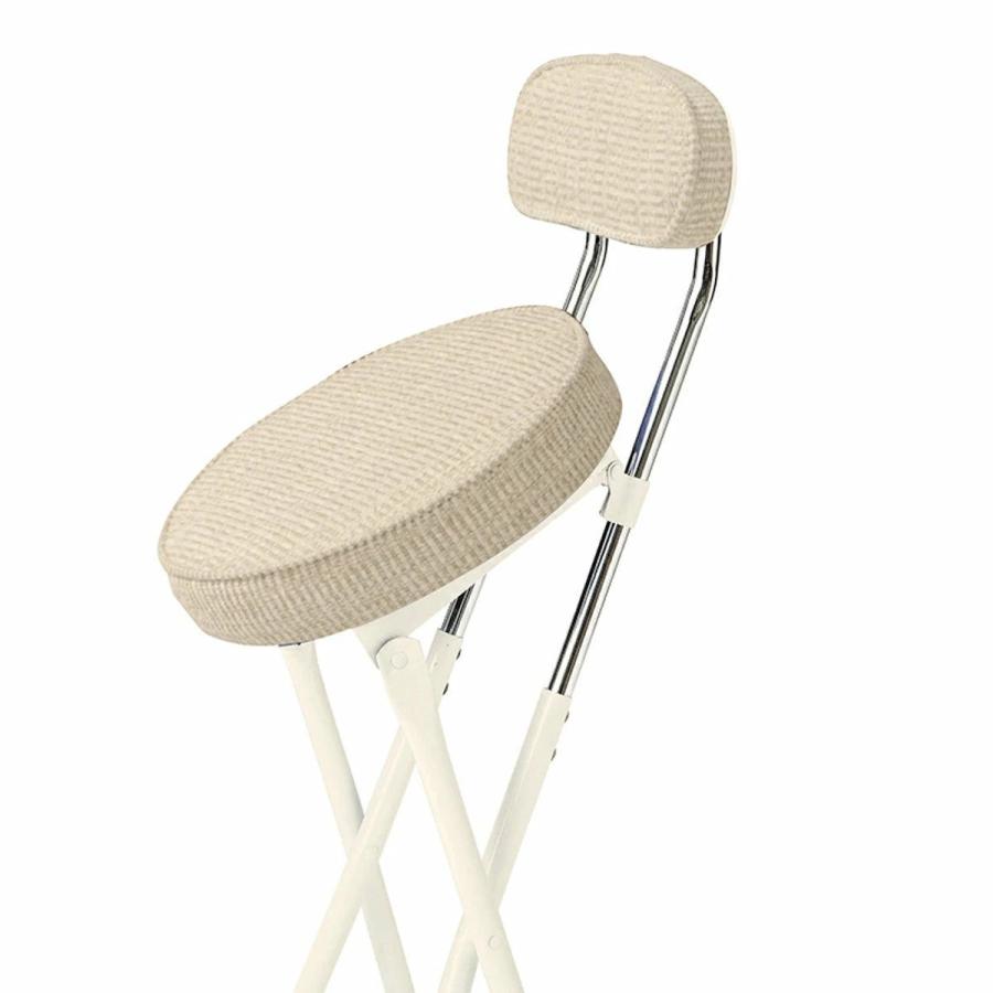 弘益 カウンターチェア 2脚セット 高さ約60cm 背もたれ付き