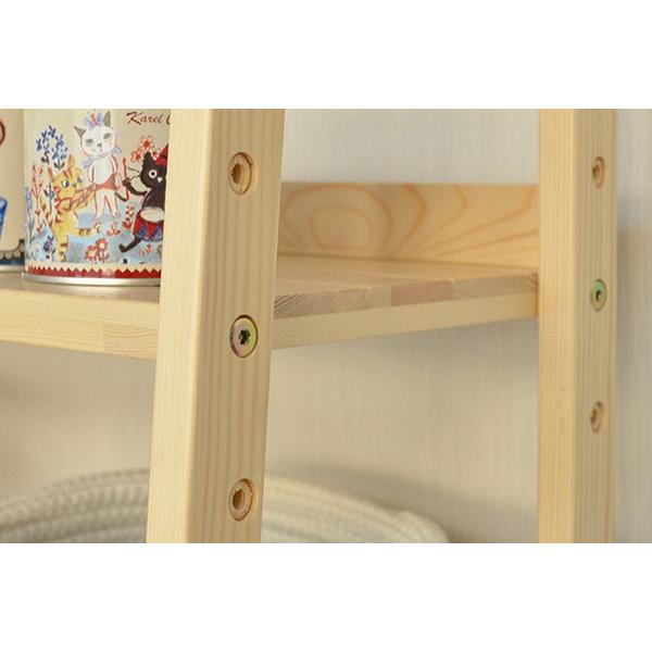 オープンラック ウッドラック 3段 ガラストップ棚 幅65cm （ オープン