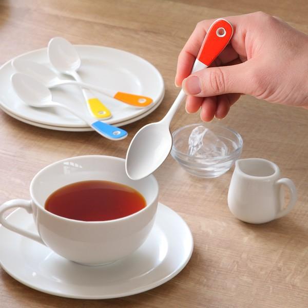 ティースプーン 14cm クルール Couleur ステンレス製 ホーロー 日本製