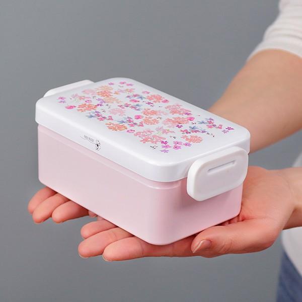 お弁当箱 1段 フェリー スクエアタイトランチ 500ml 花 （ 弁当箱