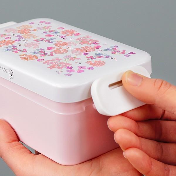 お弁当箱 1段 フェリー スクエアタイトランチ 500ml 花 （ 弁当箱