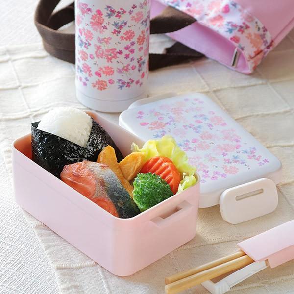 お弁当箱 1段 フェリー スクエアタイトランチ 500ml 花 （ 弁当箱