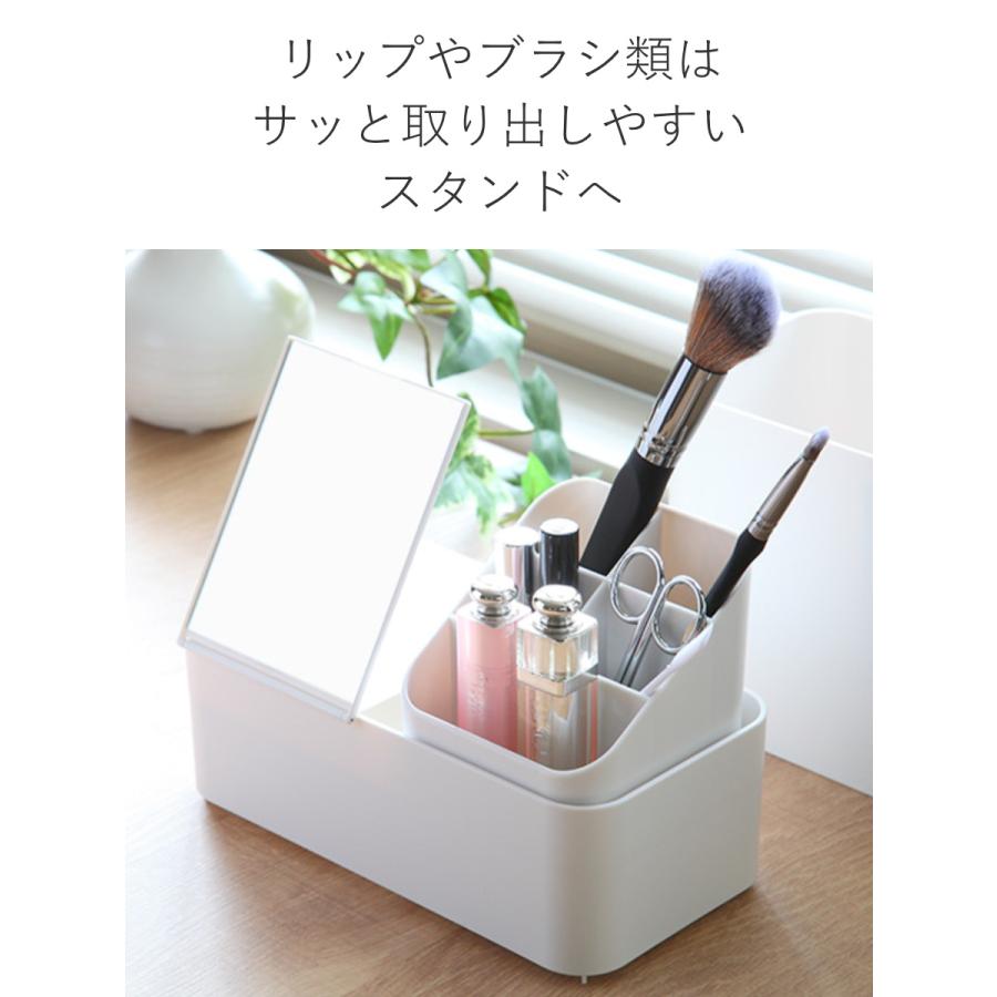 Like-it（ライクイット） メイクボックス 持ち運び 鏡付き 大容量