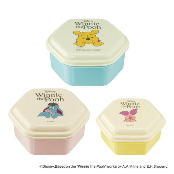 Disney（ディズニー） お弁当箱 シール保存容器 3個セット 入れ子式