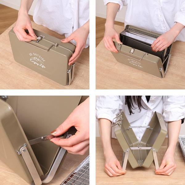 モンテ バーベキューコンロ 折りたたみ コンロ 卓上グリル キャプテン