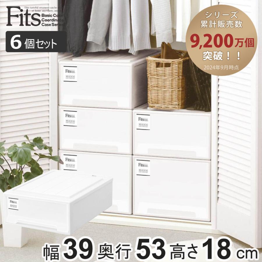 Fits 収納ケース フィッツケース クローゼット S-53 6個セット