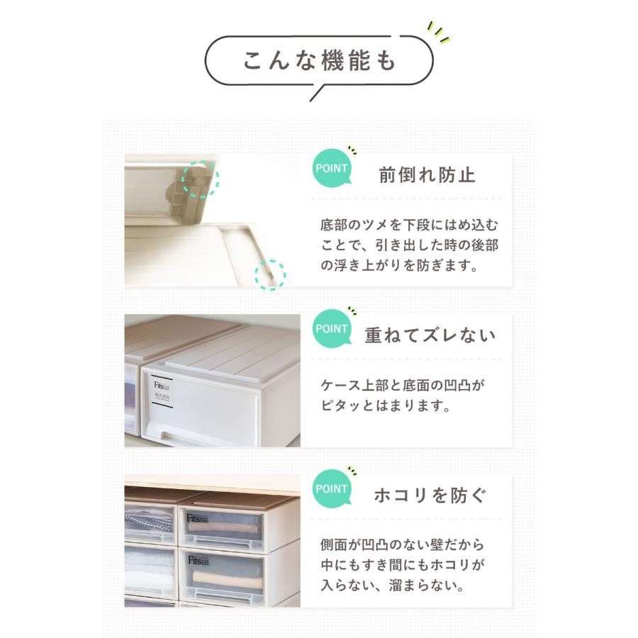 Fits 収納ケース フィッツケース クローゼット S-53 6個セット