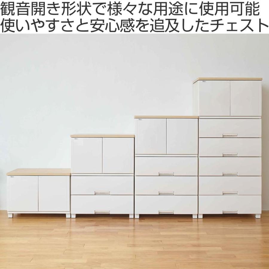 Fits チェスト フィッツプラス キャビネット 2段 幅65×奥行41×高さ85cm