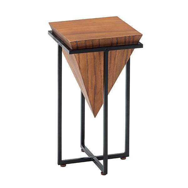 サイドテーブル 幅25cm テーブル 木製 天然木 モンキーポッド 角型 （ ソファテーブル ナイトテーブル ミニテーブル ）｜interior-palette