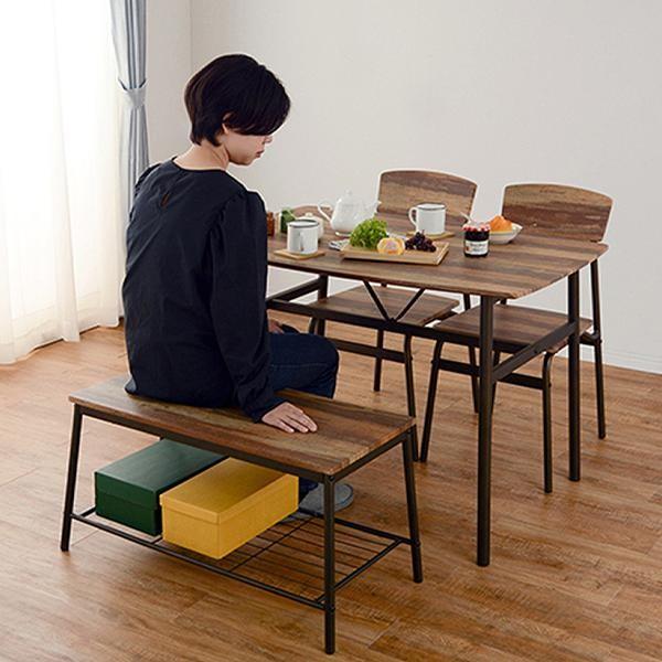 ダイニングセット 4点セット テーブル 幅105cm チェア 2脚 ダイニングセット 4点セット テーブル 幅105cm チェア 2脚