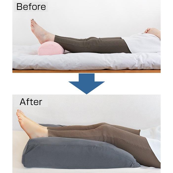 足クッション フットピロー 洗える カバー付 脚枕 足枕 日本製 50×60cm （ 足まくら 足置き クッション 足用クッション むくみ 枕 まくら 日本製 ） | ブランド登録なし | 07